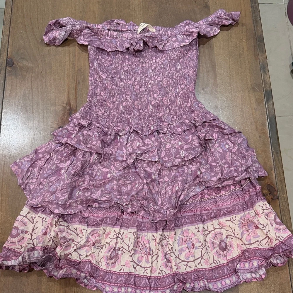 Floral Off-Shoulder Ruffle Dress - Picture 2 of 5